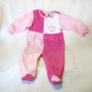 Sesame Street Pink Footie Pajamas/Romper 3/6 months
